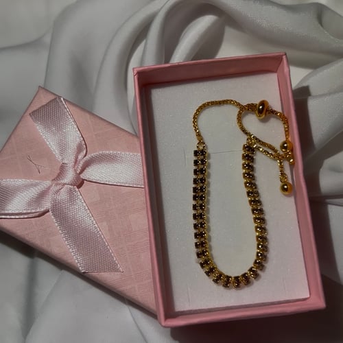 Gold bracelet with gift box